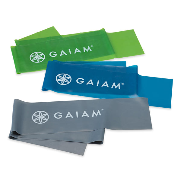 Gaiam Restore Strength and Flexibility Resistance Band Kit Set