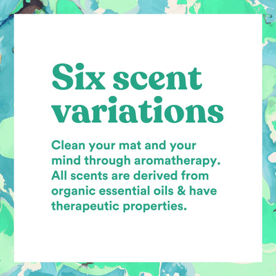 ASUTRA Yoga Mat Cleaner Spray (Energizing Peppermint), 4 fl oz - No Slippery Residue, Organic Essential Oils, Deep-Cleansing for Fitness Gear & Gym Equipment, Microfiber Towel Included