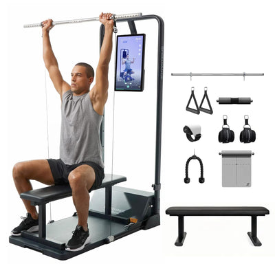 Speediance Gym Monster Smart Home Gym, Multifunctional Strength Training Machine, Smith Machine Power Cage Workout Station, Squat Rack Cable Machine, Full Body Fitness Equipment for Home Workout