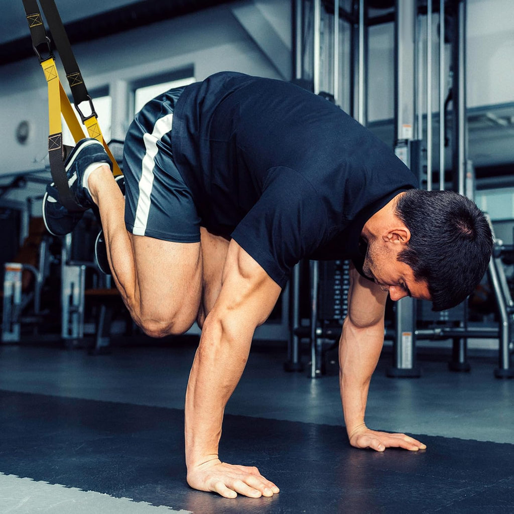 Home Resistance Training Kit | Bodyweight Resistance Bands with Handles, Door Anchor, Heavy Duty Exercise Bands | All-in-One Gym Workout Equipment for Home Fitness