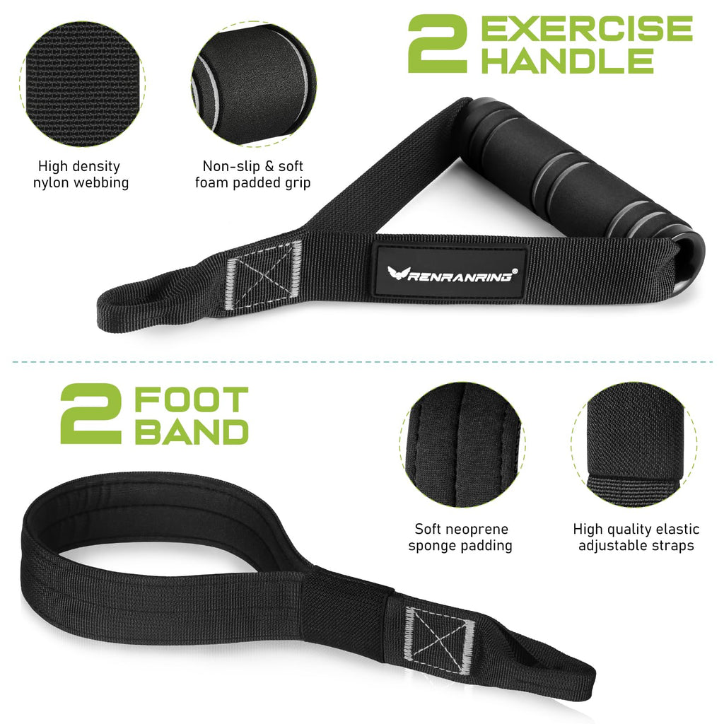 Pilates Bar Kit with Resistance Bands, Multifunctional Pilates Bar for Women & Men with Heavy-Duty Metal Adjustment Buckle, Pilates Home Equipment for Full BodyWorkouts