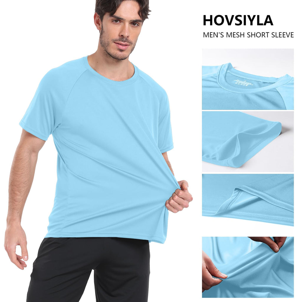 1/5 Pack Running Shirts Men Sport Tops Dry Fit Gym Wicking Athletic T Shirts Breathable Cool Workout Shirts