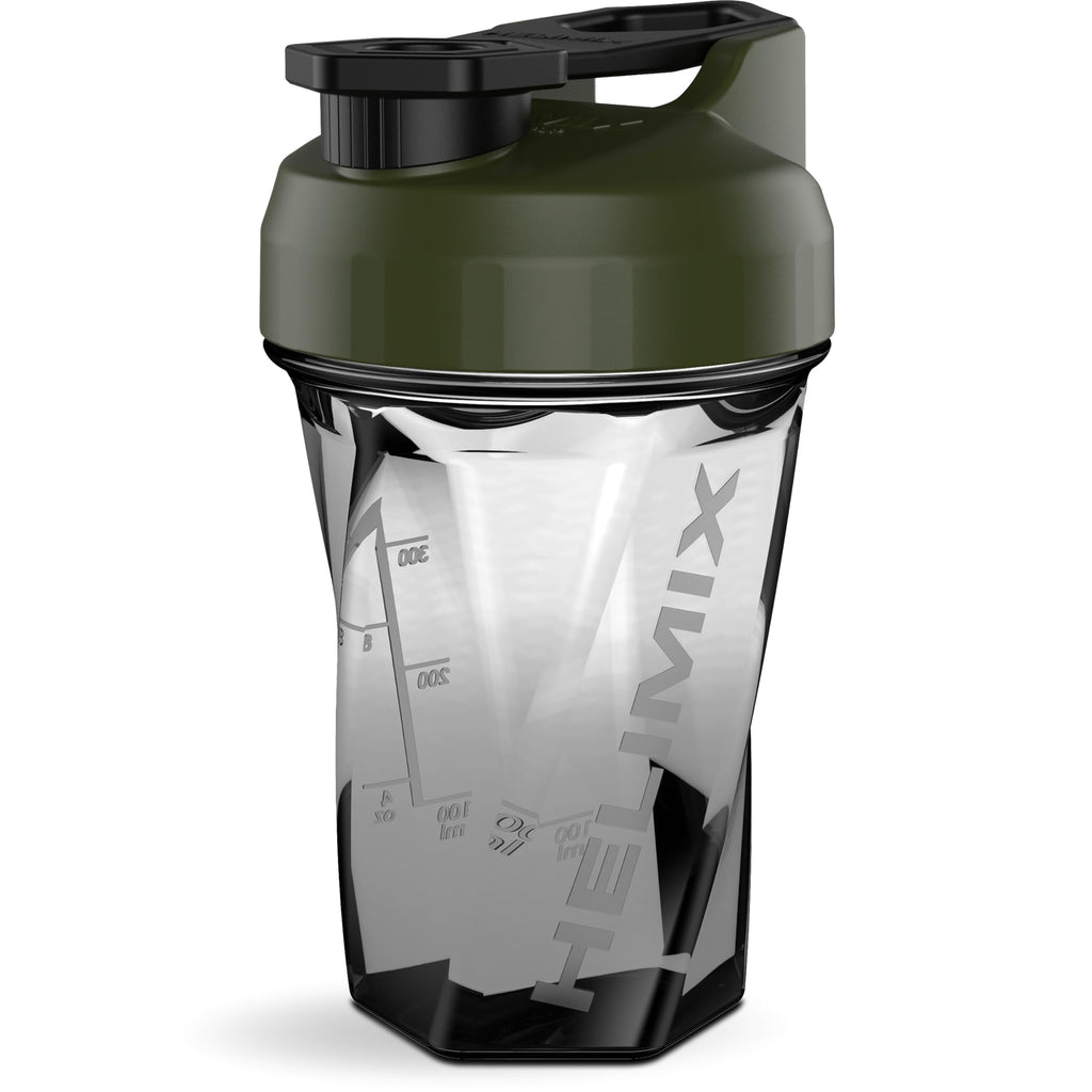 HELIMIX 2.0 Vortex Blender Shaker Bottle Holds upto 28oz | No Blending Ball or Whisk | USA Made | Portable Pre Workout Whey Protein Drink Shaker Cup | Mixes Cocktails Smoothies Shakes | Top Rack Safe