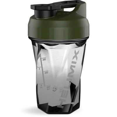 HELIMIX 2.0 Vortex Blender Shaker Bottle Holds upto 28oz | No Blending Ball or Whisk | USA Made | Portable Pre Workout Whey Protein Drink Shaker Cup | Mixes Cocktails Smoothies Shakes | Top Rack Safe