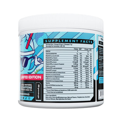 Advanced Energy - Energy Boosting Formula with Electrolytes for Hydration - L-Theanine to Combat Jitters - Sugar Free & Keto Friendly - No Maltodextrin (40 Servings) (Rocket Pop)