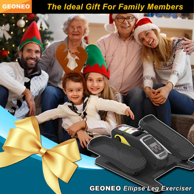 Under Desk Elliptical Machine, Electric Elliptical Exerciser for Senior, Quiet & Small Electric Seated Pedal Exerciser for Home with Display Monitor, Remote Control & 12 Adjustable Speeds