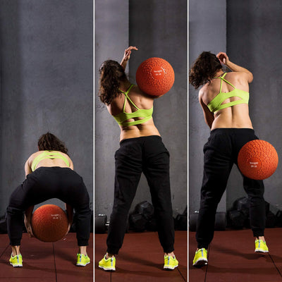 Yes4All Slam Balls, 10-40lb Weighted Ball Weight, Durable PVC Sand Filled Workout Dynamic Slam Ball for Core Strengthen