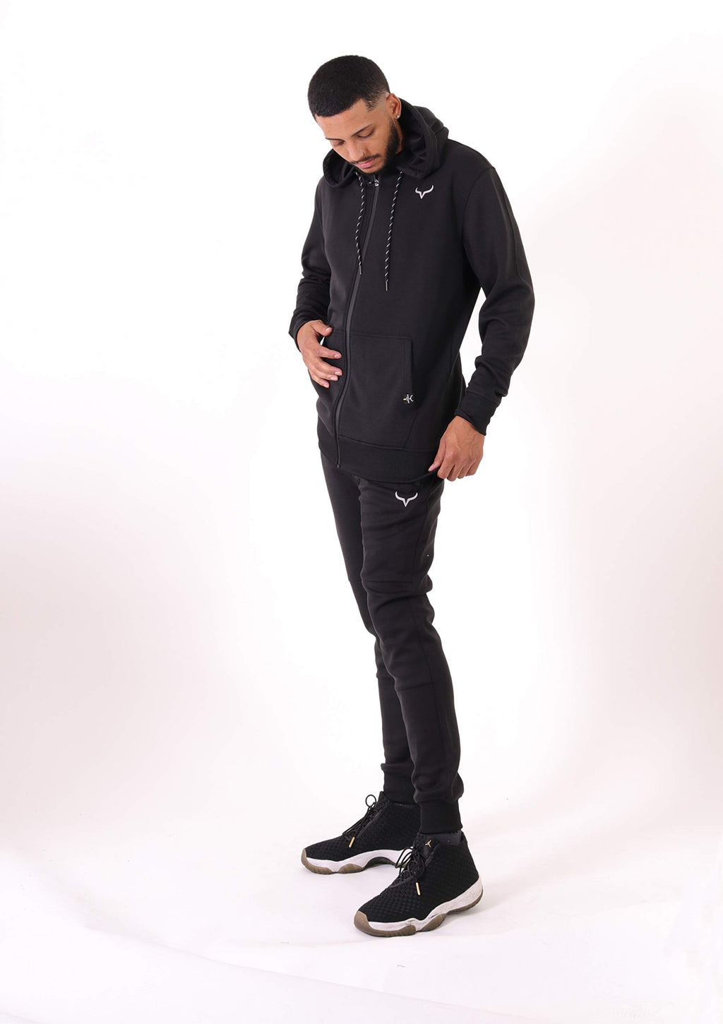 SCREENSHOT Sports Men's Gym Workout Full-Zip Hooded Active Sweatshirt