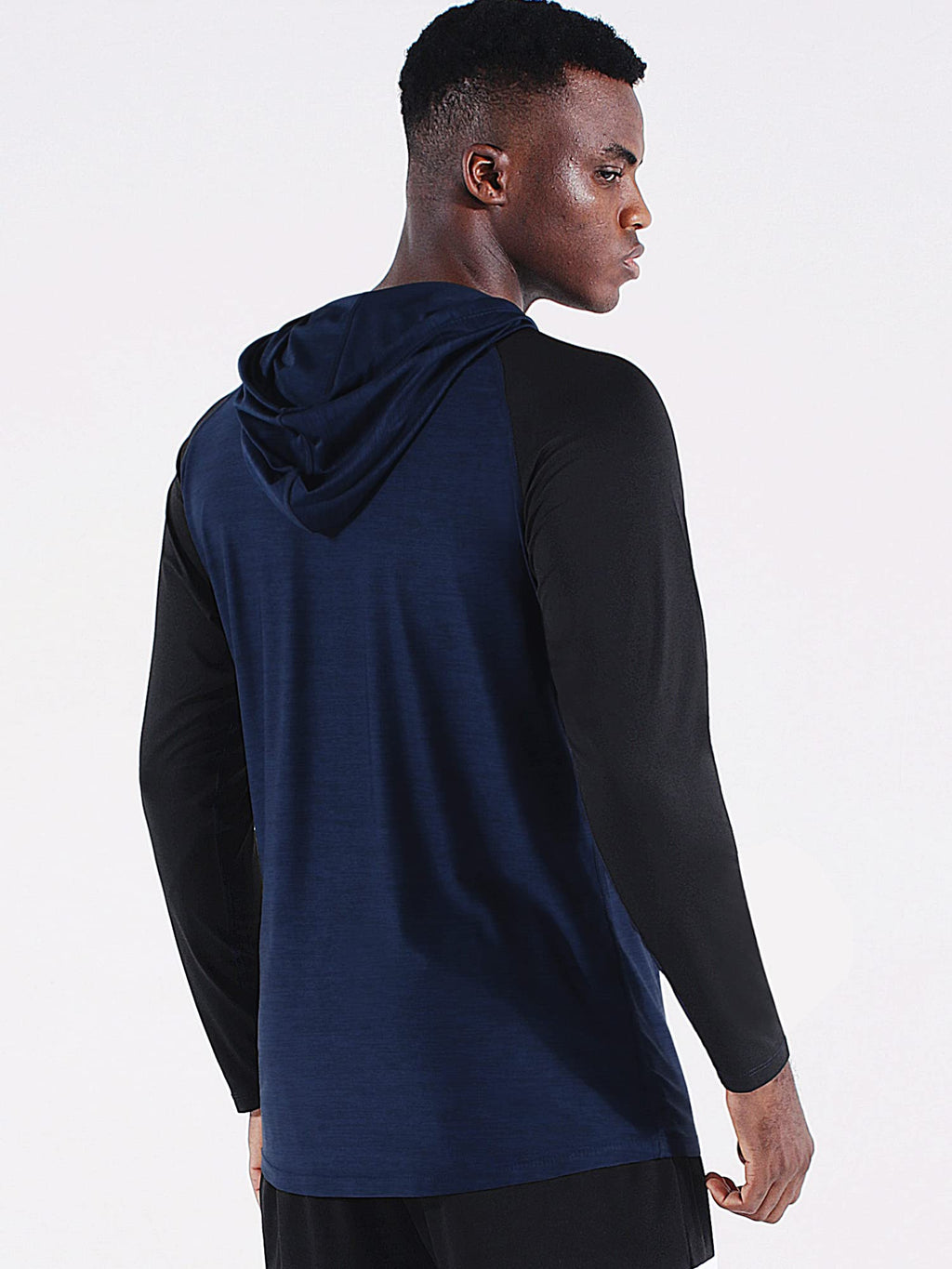 NELEUS Men's Dry Fit Athletic Shirt Workout Running Long Sleeve Shirts with Hoods