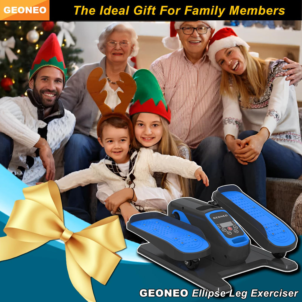 Under Desk Elliptical Machine, Electric Elliptical Exerciser for Senior, Quiet & Small Electric Seated Pedal Exerciser for Home with Display Monitor, Remote Control & 12 Adjustable Speeds