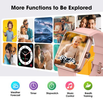 Smart Watch for Women Men, Fitness Tracker Watch with Heart Rate Monitor, Sleep, Blood Oxygen Tracker, 5ATM Waterproof Smartwatch Sports Watch Compatible with Android iOS Phones Step Calories Counter