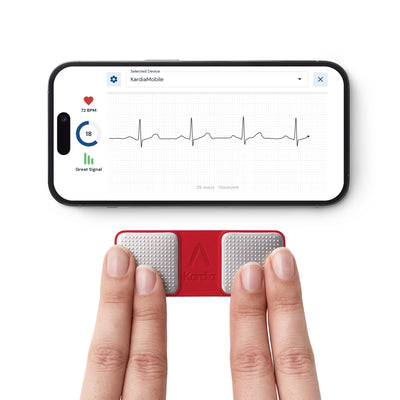 KardiaMobile 1-Lead Personal EKG Monitor – Record at Home – Detects AFib & Irregular Arrhythmias – Easy Results in 30 Seconds – Works w/Most Smartphones