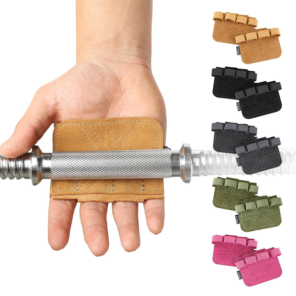 Leather Weight Lifting Gloves, Lifting Grips Weightlifting Gloves for Men Women, Weight Glove Gym Glove for Weightlifting Deadlift Exercise Pull-up