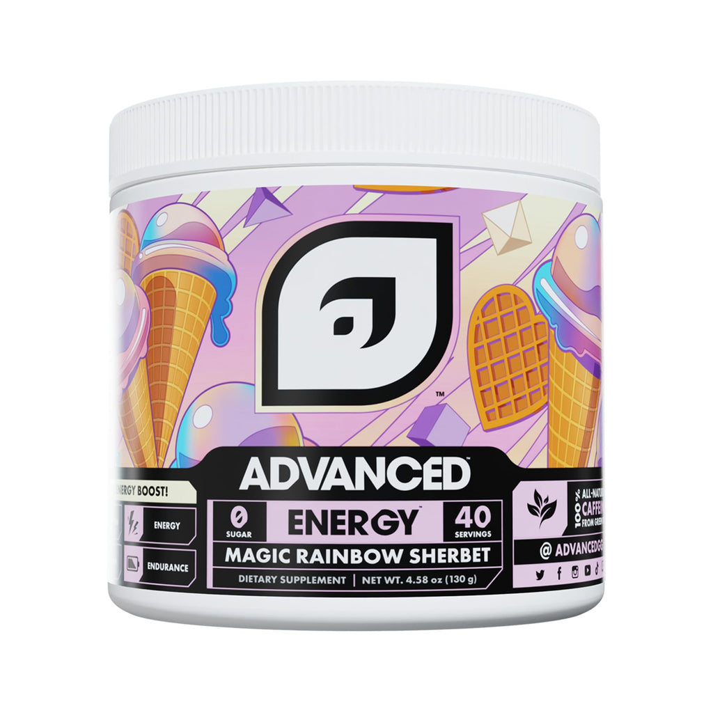 Advanced Energy - Energy Boosting Formula with Electrolytes for Hydration - L-Theanine to Combat Jitters - Sugar Free & Keto Friendly - No Maltodextrin (40 Servings) (Rocket Pop)
