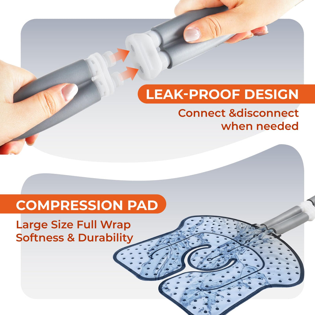 YOUKADA Cold Therapy Machine for Knee After Surgery, 4 Customizable Modes, Ice Machine for Knee, Shoulder, Hip & Ankle, Adjustable Cooling for Post-Surgery Recovery & Arthritis Pain Relief