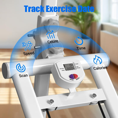 Steppers for Exercise at Home Stair Stepper with Handlebar and Resistance Foldable Stepper Climber Exercise Machine Cardio Exercis