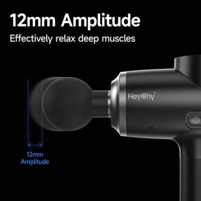 Percussion Massage Gun Deep Tissue with Heat and Cold, Portable Handheld Muscle Massager, Percussion Back Body Masajeador 12mm Amplitude for Athletes, Runner, Gifts for Men Women