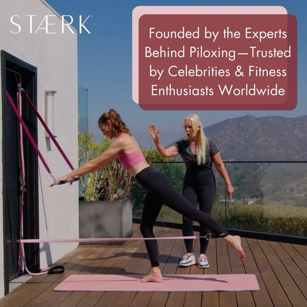 STAERK Pilates Suspension Training System - Premium Resistance Training Kit - At-Home Pilates for Strength & Flexibility - Resistance Bands Set for Home Gym, Travel, and Outdoors