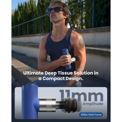 BOB AND BRAD A7 Pro Massage Gun with Heat and Cold Therapy, FSA Eligible/HSA Eligible, 11mm Amplitude Mini Massage Gun Deep Tissue Portable, Professional Muscle Massager for Pain Relief, Ideal Gift