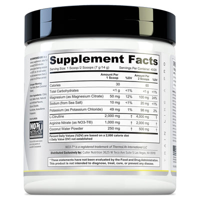 Cutler Nutrition Amplify Pump Pre Workout Caffeine Free Nitric Oxide Booster containing Arginine and Citrulline Pre-Workout for Maximum Pumps Sour Lemonade Flavor