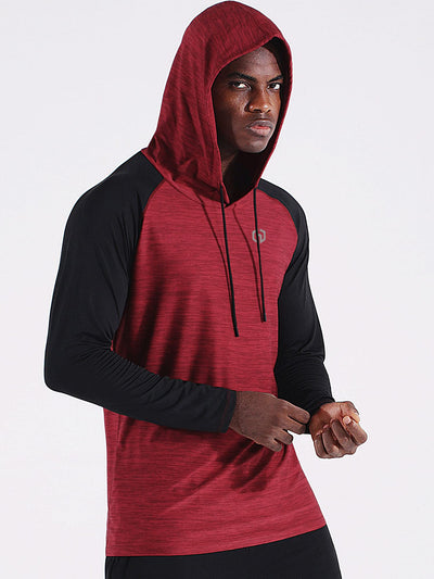 NELEUS Men's Dry Fit Athletic Shirt Workout Running Long Sleeve Shirts with Hoods
