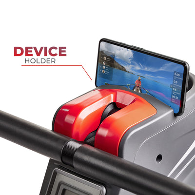 Sunny Health & Fitness Multi-Function Premium Magnetic Rowing Machine, Bicep Curls, Upward Rows, Seated Rows, Foldable Slide Rails, Digital Monitor, Optional Free SunnyFit App Connection