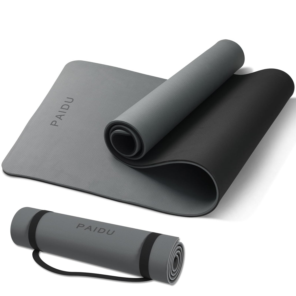 Yoga Mat Non Slip Anti-tear,extra thick-2/5 inch（10MM）High Resiliency Professional POE Yoga Mats for Women Men Kids,72"x24"inch,Workout, Yoga, Pilates and Floor Exercise, with Carrier Strap