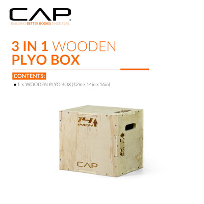 CAP Barbell 3-in-1 Plyometric Box | Multiple Styles and Sizes