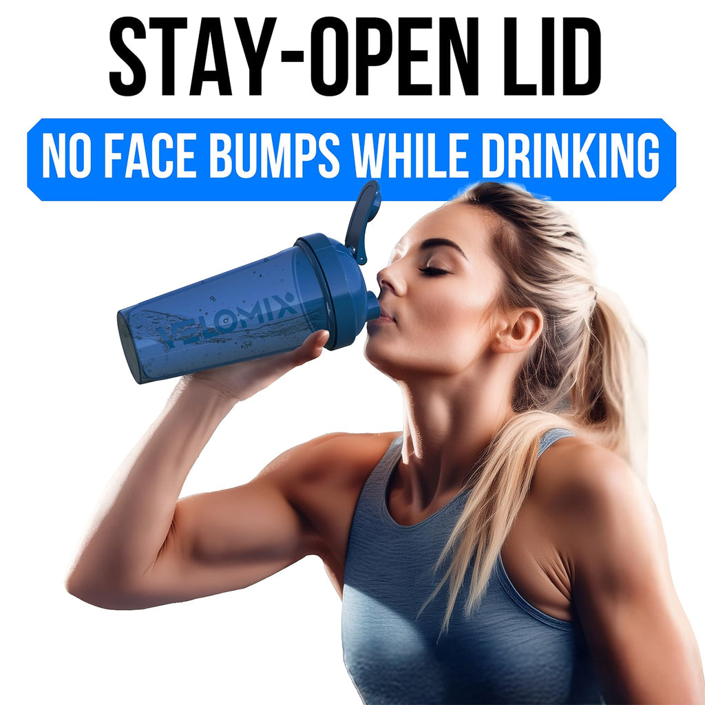 VELOMIX -6 PACK- 28 oz Protein Shaker Bottle for Protein Mixes - 6x Wire Whisk | Leak Proof Shaker Cups for Protein Shakes | Protein Shaker Bottle Pack | Protein Shake Cup (Earth Tones Collection)