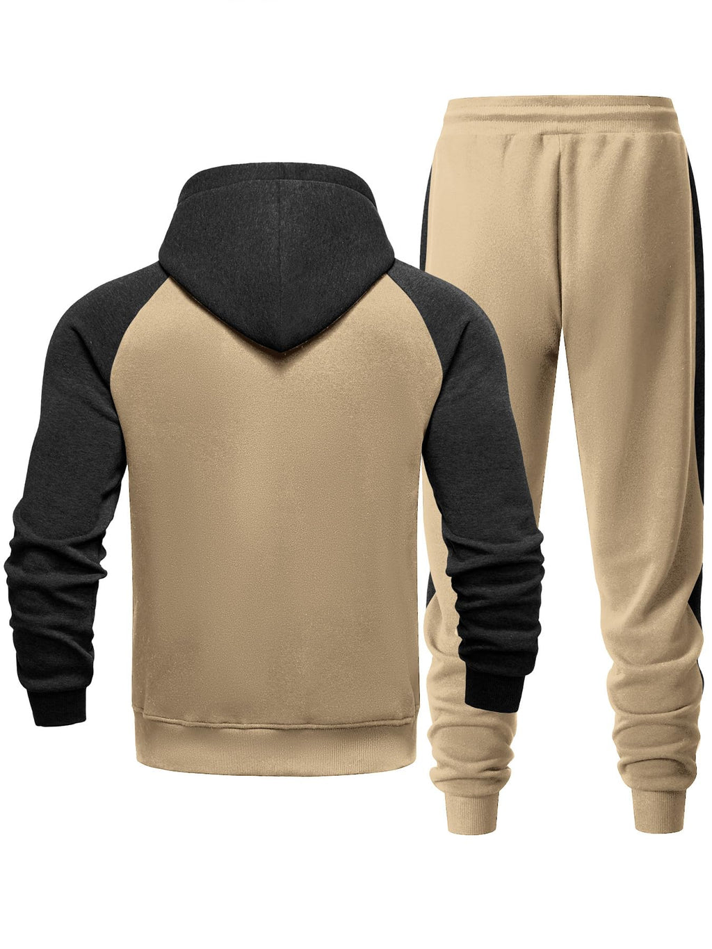 Men's Tracksuit 2 Pieces Set Zip Up Hoodie Sweatsuits Athletic Jogging Suit Set Casual Outfit with Pockets