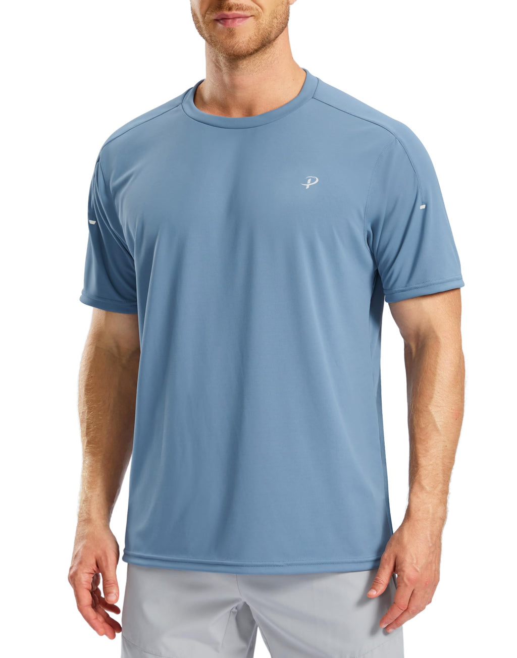 Pudolla Men's Workout Running T-Shirts Lightweight Quick Dry Athletic Gym Shirts for Men Short Sleeve Sport Tee Tops