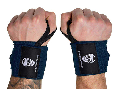 Gymreapers Weightlifting Wrist Wraps (IPF Approved) 18" Professional Quality Wrist Support with Heavy Duty Thumb Loop - Best Wrap for Powerlifting Competition, Strength Training, Bodybuilding