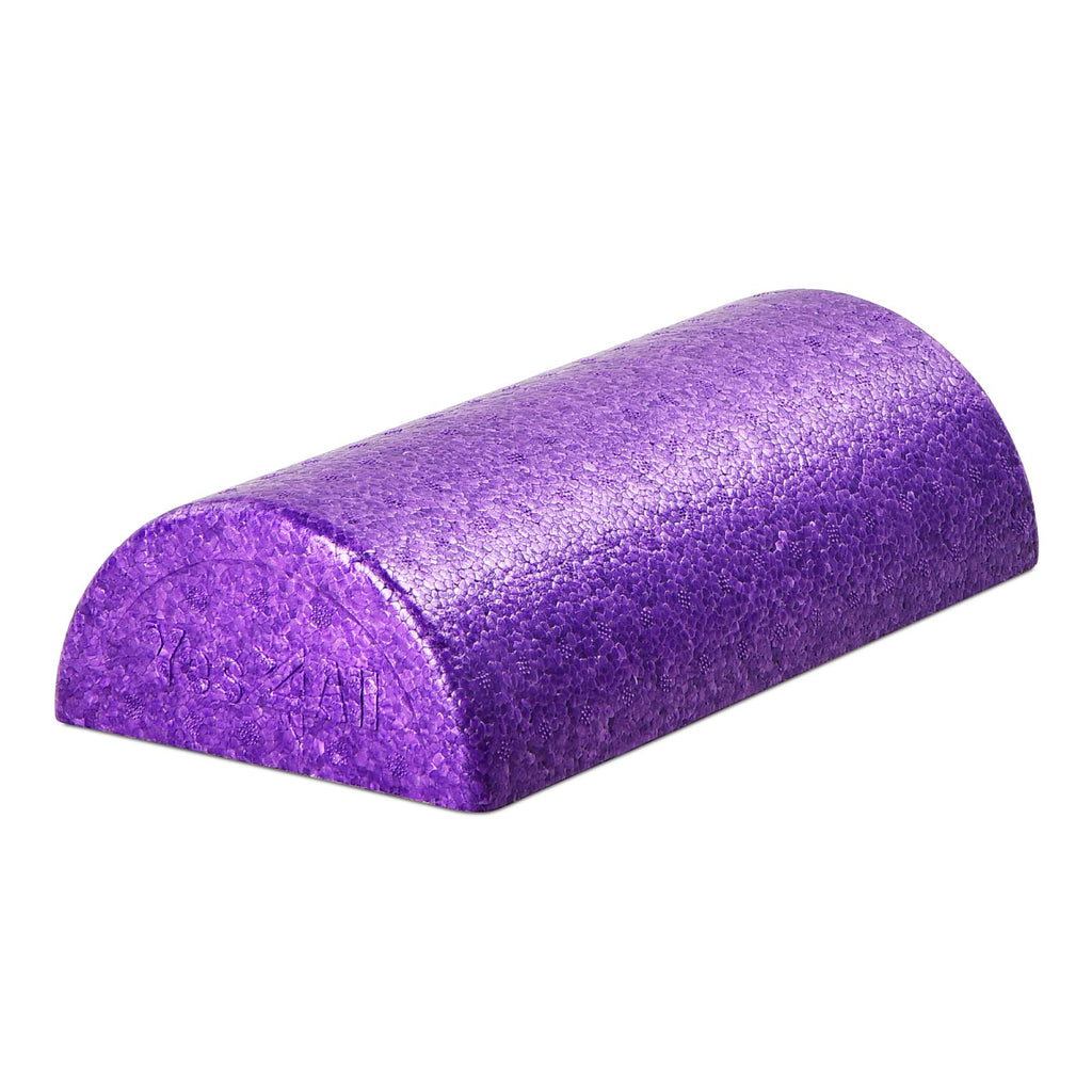 Yes4All High-Density EPP Half Round Back Roller Foam, Exercise Foam Roller for Yoga, Pilates & Stretching - 12, 18, 24, 36 inch