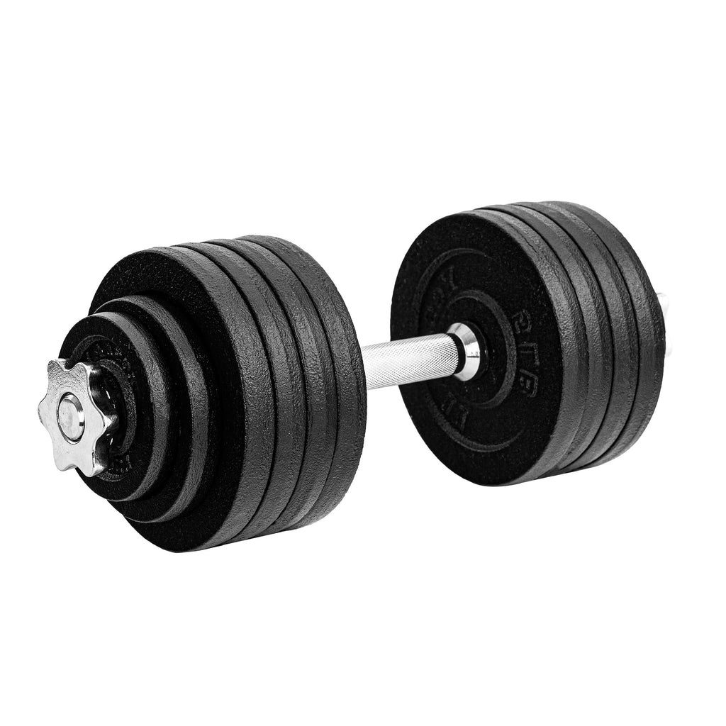 Yes4All Old School Adjustable Dumbbell Set with Weight Plates, Star Lock Collars/Connector, 40lbs to 200lbs Adjustable Weight Plates Set