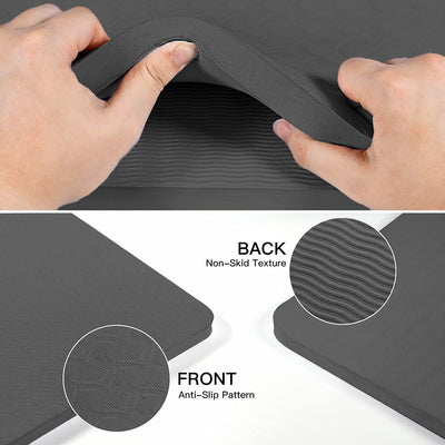 Hatha Yoga 4/5 inch TPE Yoga Mat Fitness & Exercise Mats Large Size 72"L x 32"W Non-Slip Anti-Tear For Women Men