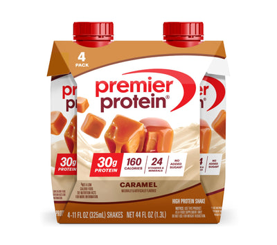 Premier Protein Shake, Vanilla, 30g Protein, 1g Sugar, 24 Vitamins & Minerals to Support Immune Health, 11 fl oz, Pack of 12 (Packaging May Vary)