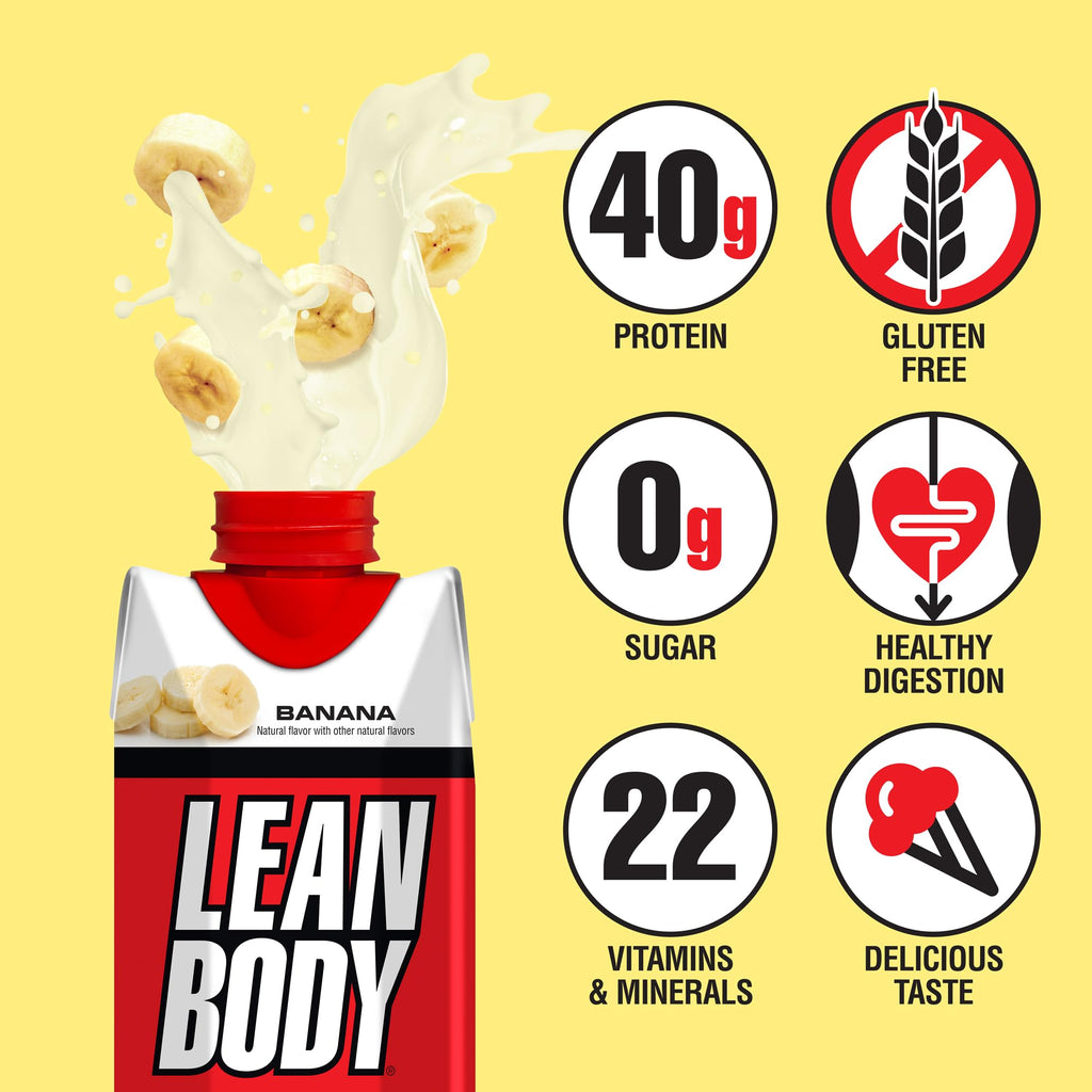 Labrada Lean Body Ready-to-Drink Cookies and Cream Protein Shake, 40g Protein, Whey Blend , 0 Sugar, Gluten No, 22 Vitamins & Minerals, (Recyclable Carton & Lid - Pack of 12) LABRADA , 17 Fl Oz (Pack of 12)