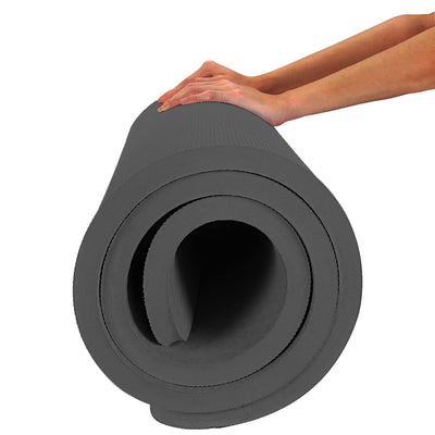 Hatha Yoga 4/5 inch TPE Yoga Mat Fitness & Exercise Mats Large Size 72"L x 32"W Non-Slip Anti-Tear For Women Men