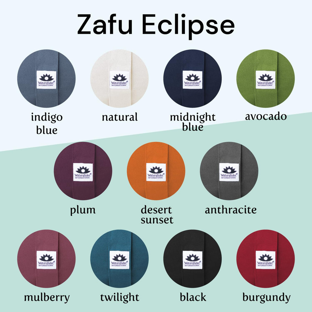 Zafu Meditation Cushion - Eclipse line - Removable Cover and Buckwheat Fill