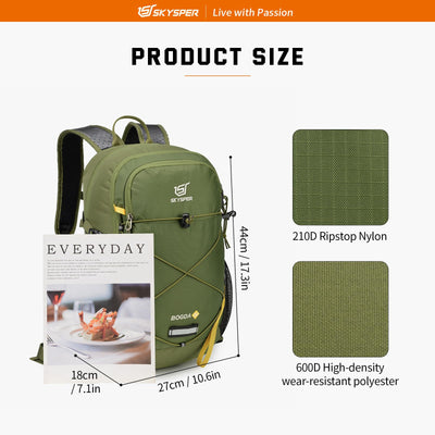 SKYSPER Small Hiking Backpack, 20L/30L Lightweight Travel Backpacks Hiking Daypack for Women Men