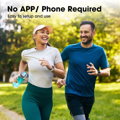 Smart Watch No App/Phone Required,42mm Smartwatch for Women Men,Fitness Tracker Watch with Heart Rate Monitor, Sleep Tracker, Pedometer,Step Counter,IP68 Waterproof, for Android iOS Phones