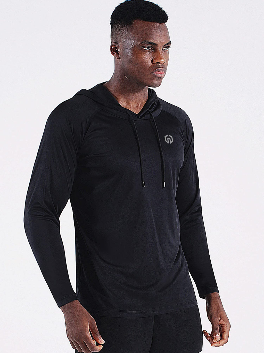 NELEUS Men's Dry Fit Athletic Shirt Workout Running Long Sleeve Shirts with Hoods