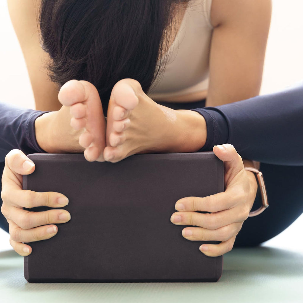 Yoga Blocks 2 Pcs, 9"x6"x3" Yoga Brick Foam Blocks EVA Foam Block Yoga Props Accessories for Yoga Pilates Stretching and Meditation