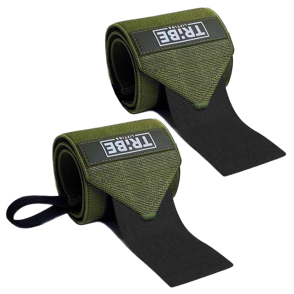 Heavy Duty Wrist Wraps & Lifting Straps – Weightlifting Wrist Wraps for Men with Silicone Grip & Padding – Gym Wrist Straps for Weightlifting