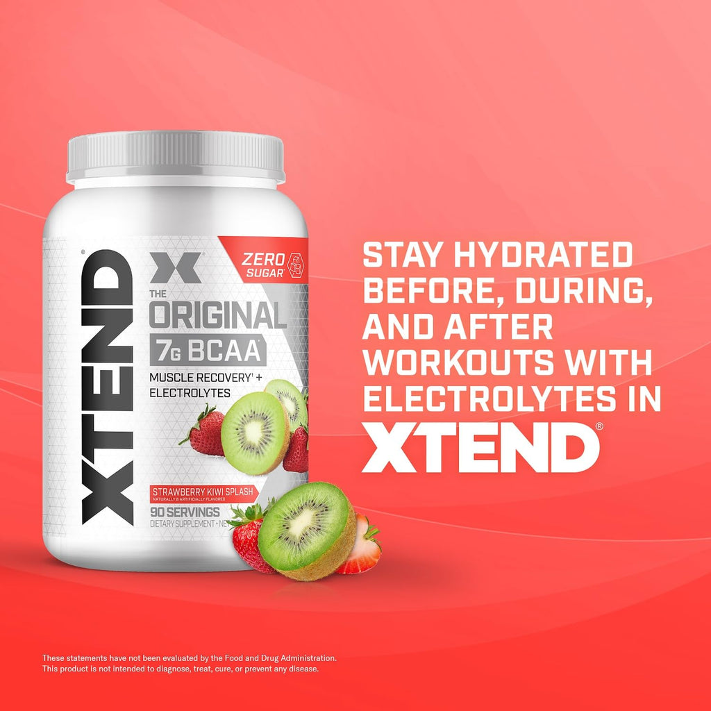Xtend Original BCAA Powder 7g BCAA and 2.5g L-Glutamine, Sugar Free Post Workout Muscle Recovery Drink with Amino Acids for Men & Women, 30 Servings