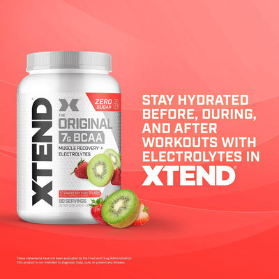 Xtend Original BCAA Powder 7g BCAA and 2.5g L-Glutamine, Sugar Free Post Workout Muscle Recovery Drink with Amino Acids for Men & Women, 30 Servings