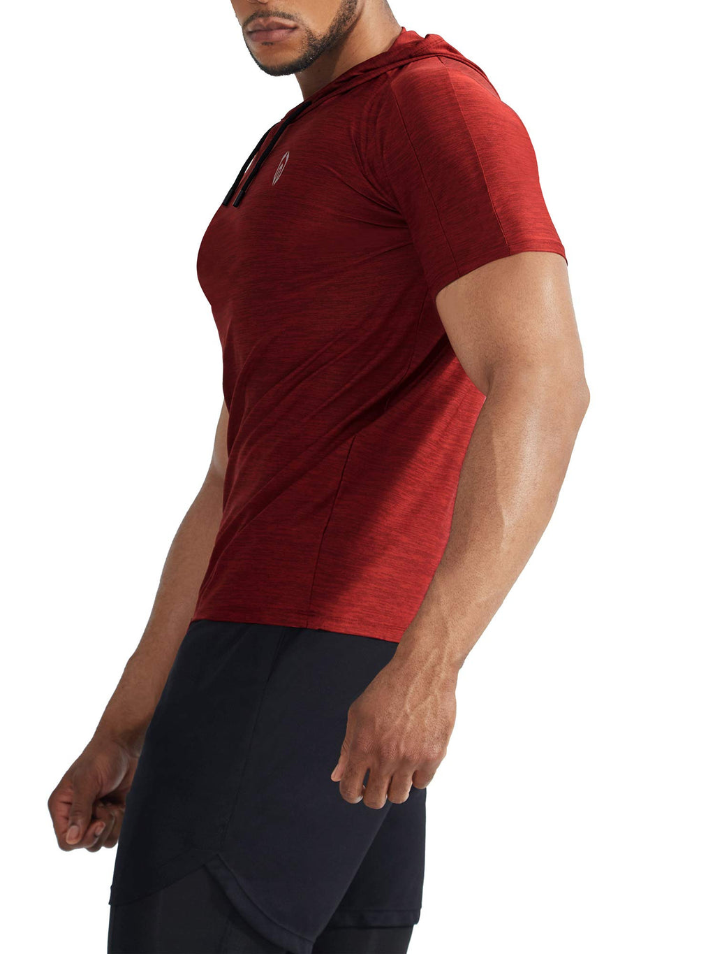 NELEUS Men's Dry Fit Performance Athletic Shirt with Hoods