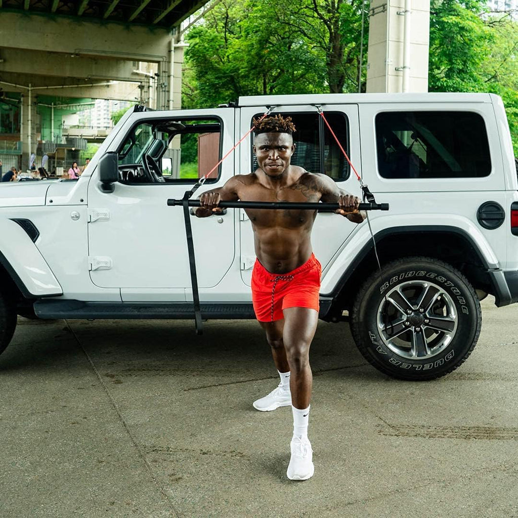 Redge Fit™ Complete Portable Full Body Home Gym Park Workout Set I Best Gift for Christmas I Resistance Bands for Beginners to Elite Athletes I Train Insane (with Free app)