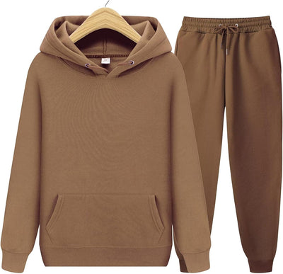 CHAIRAY Women's Hoodie Tracksuit Sweatsuits for Mens Set 2 Piece Hooded Sweatshirts and Sweatpant Sets Jogger Sweatsuit