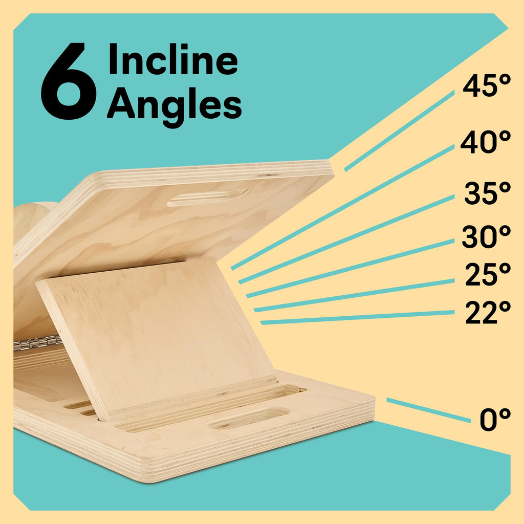 Slant Board with 6 Incline Angles - Transforms Into a Balance Board - Premium Calf Stretcher and Wobble Board for Effective Calf Stretching and Squats